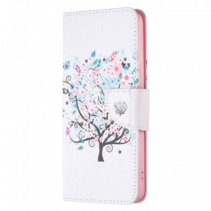 Flip Cover Xiaomi Redmi Note 11 Pro Plus 5G Blomstret Træ