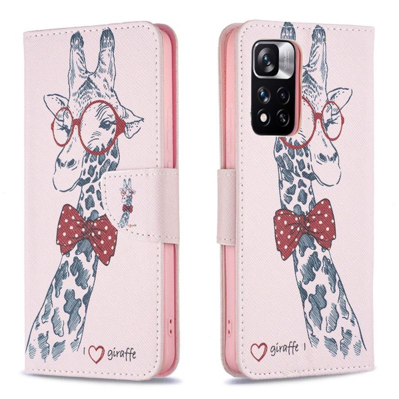 Flip Cover Xiaomi Redmi Note 11 Pro Plus 5G Brainy Giraf