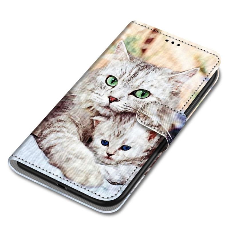 Flip Cover Xiaomi Redmi Note 11 Pro Plus 5G Kattefamilie