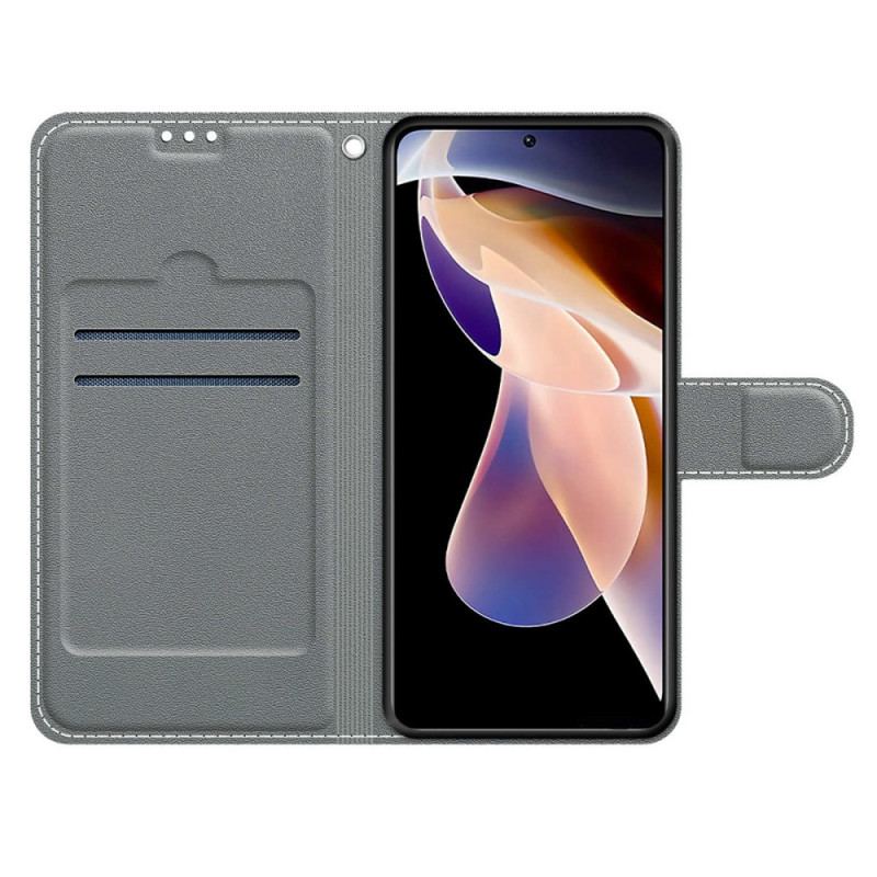 Flip Cover Xiaomi Redmi Note 11 Pro Plus 5G Lagner Med Snor