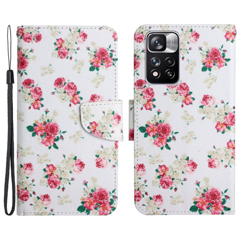 Flip Cover Xiaomi Redmi Note 11 Pro Plus 5G Liberty Royal Blomster