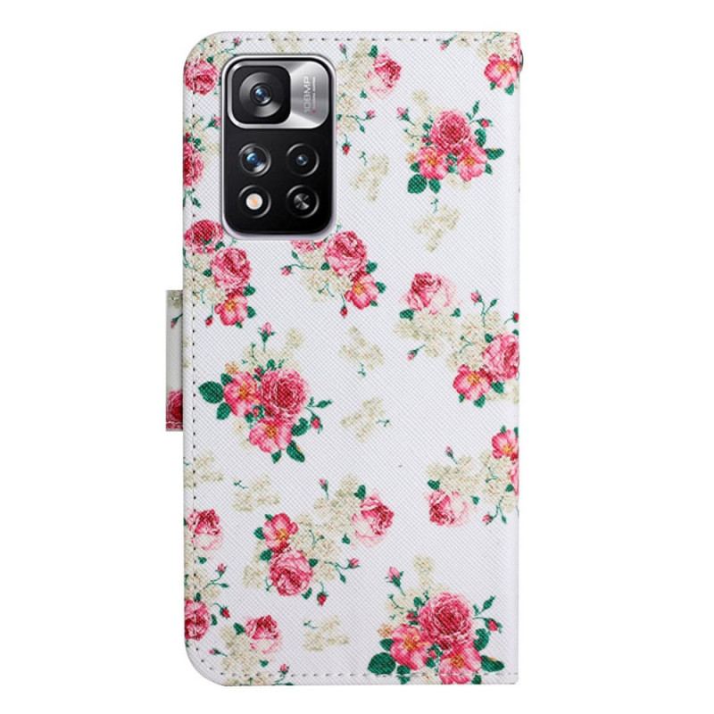 Flip Cover Xiaomi Redmi Note 11 Pro Plus 5G Liberty Royal Blomster