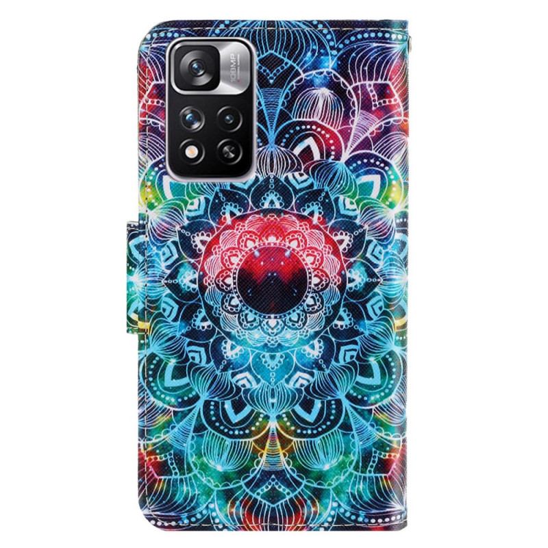 Flip Cover Xiaomi Redmi Note 11 Pro Plus 5G Med Snor Prangende Strappy Mandala