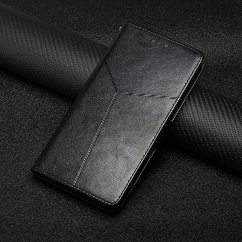 Flip Cover Xiaomi Redmi Note 11 Pro Plus 5G Med Snor Strappy Geometrisk Læderstil