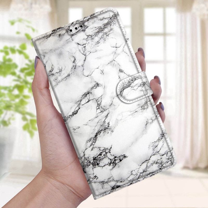 Flip Cover Xiaomi Redmi Note 11 Pro Plus 5G Med Snor Strappy Marble Elegance