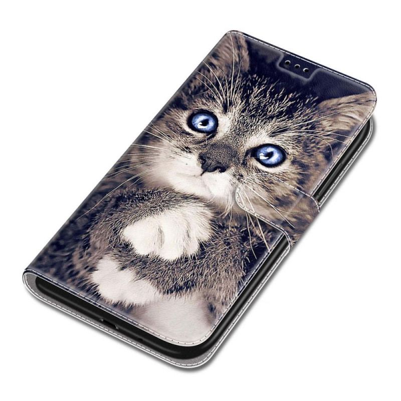 Flip Cover Xiaomi Redmi Note 11 Pro Plus 5G Med Snor Thong Cat Fan