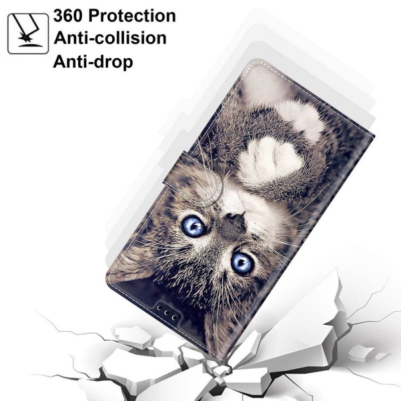 Flip Cover Xiaomi Redmi Note 11 Pro Plus 5G Med Snor Thong Cat Fan