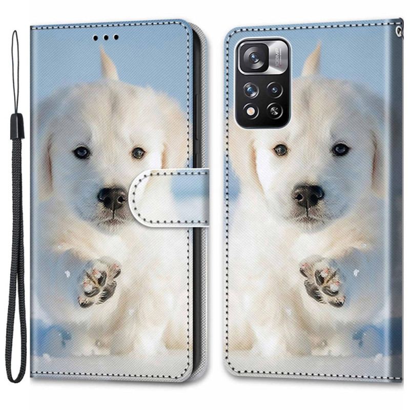 Flip Cover Xiaomi Redmi Note 11 Pro Plus 5G Med Snor Thong Hund