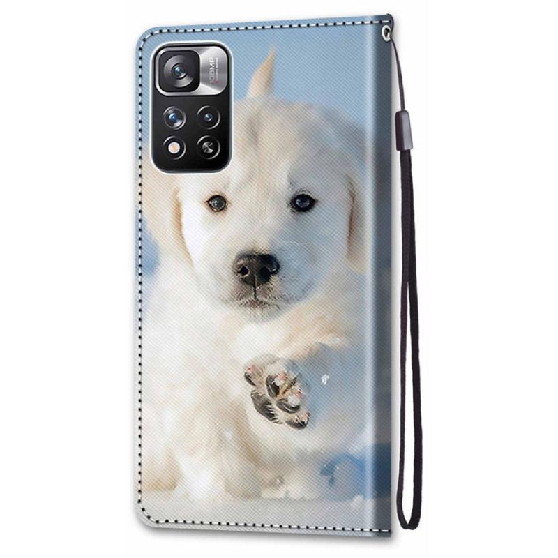 Flip Cover Xiaomi Redmi Note 11 Pro Plus 5G Med Snor Thong Hund