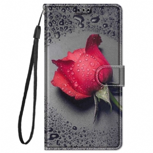 Flip Cover Xiaomi Redmi Note 11 Pro Plus 5G Roser Med Snor