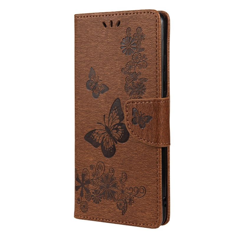 Flip Cover Xiaomi Redmi Note 11 Pro Plus 5G Sommerfugle