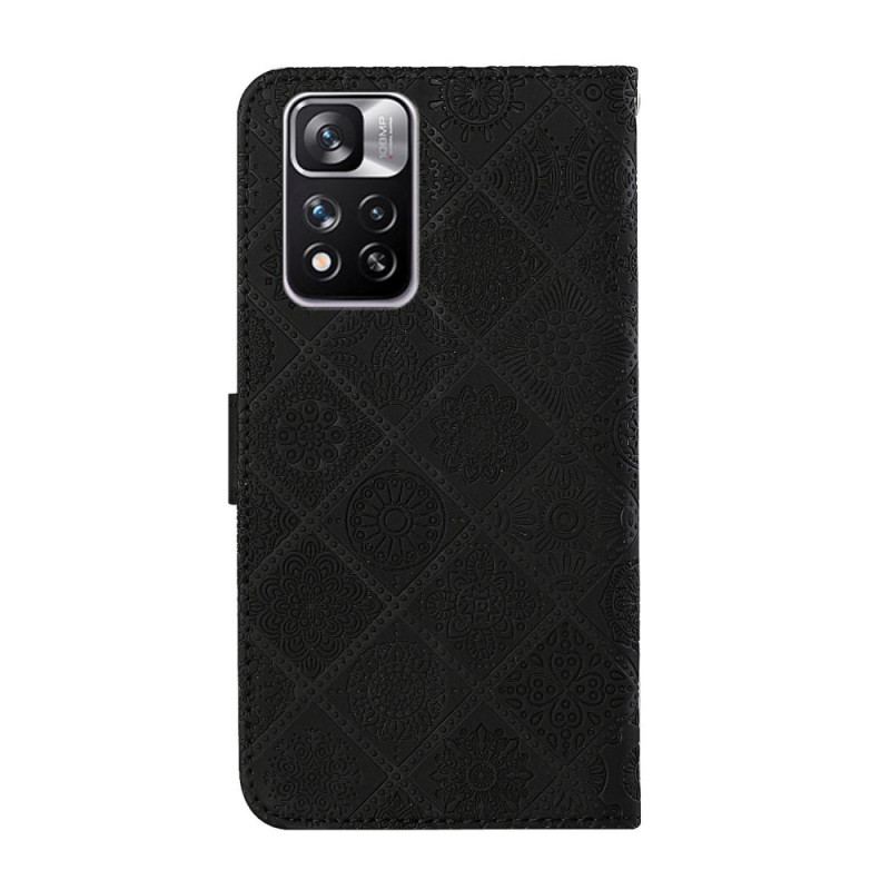 Flip Cover Xiaomi Redmi Note 11 Pro Plus 5G Tapestry Mønster