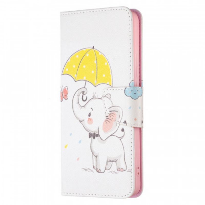 Læder Cover Xiaomi Redmi Note 11 Pro Plus 5G Baby Elefant