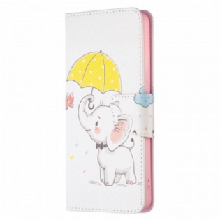 Læder Cover Xiaomi Redmi Note 11 Pro Plus 5G Baby Elefant