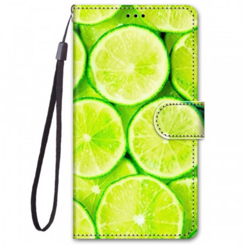 Læder Cover Xiaomi Redmi Note 11 Pro Plus 5G Limefrugter