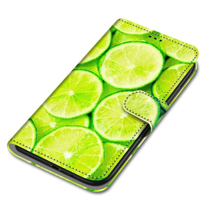 Læder Cover Xiaomi Redmi Note 11 Pro Plus 5G Limefrugter