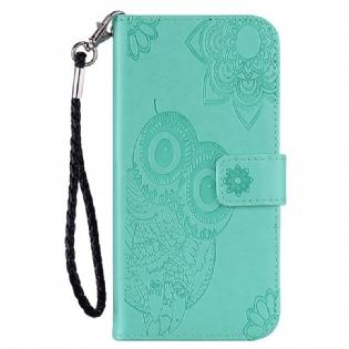 Læder Cover Xiaomi Redmi Note 11 Pro Plus 5G Mandala Ugle