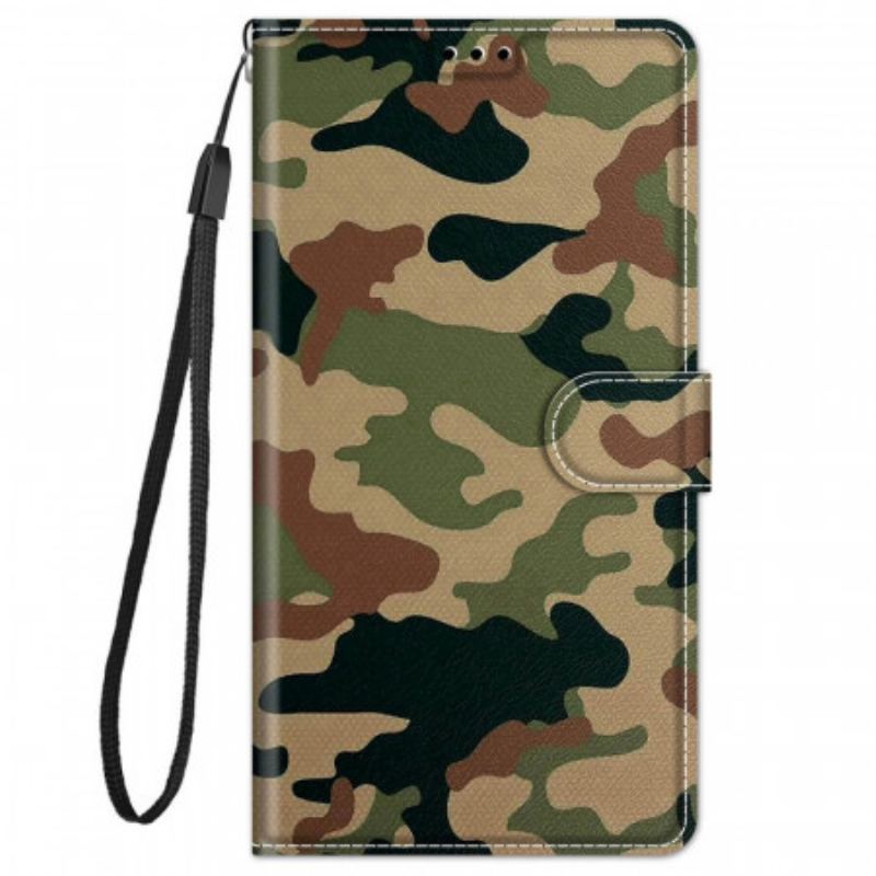 Læder Cover Xiaomi Redmi Note 11 Pro Plus 5G Militær Camouflage