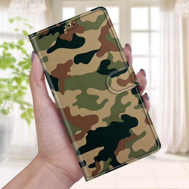 Læder Cover Xiaomi Redmi Note 11 Pro Plus 5G Militær Camouflage