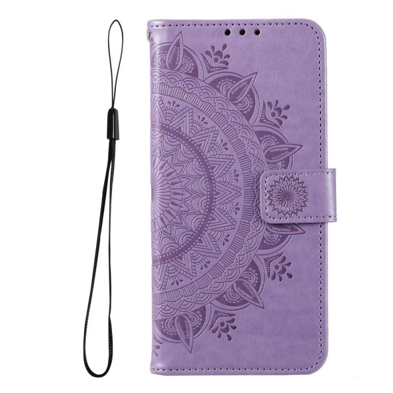 Læder Cover Xiaomi Redmi Note 11 Pro Plus 5G Sol Mandala