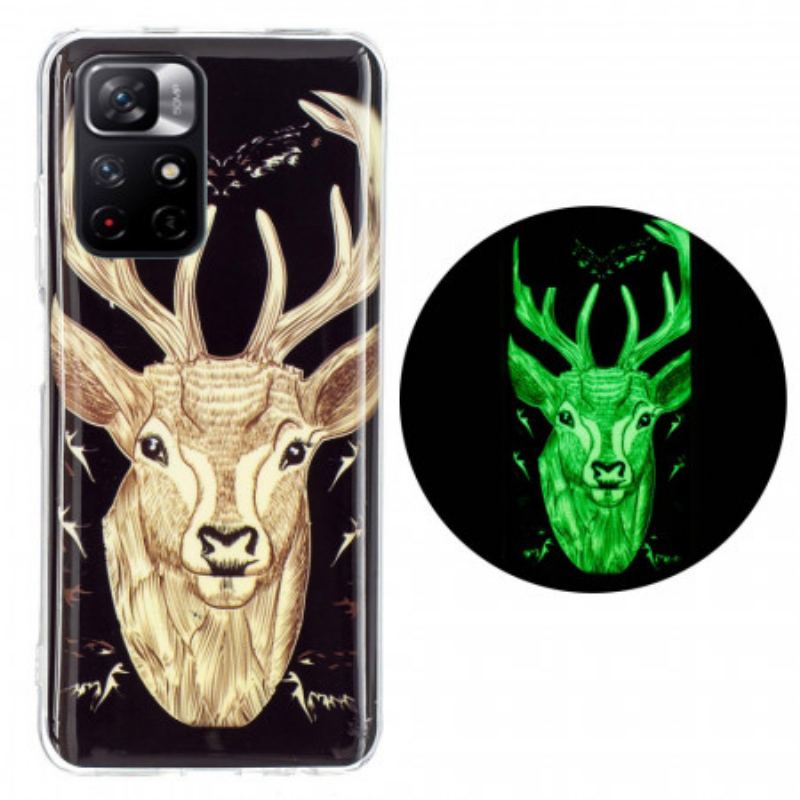 Mobilcover Xiaomi Redmi Note 11 Pro Plus 5G Fluorescerende Majestic Deer