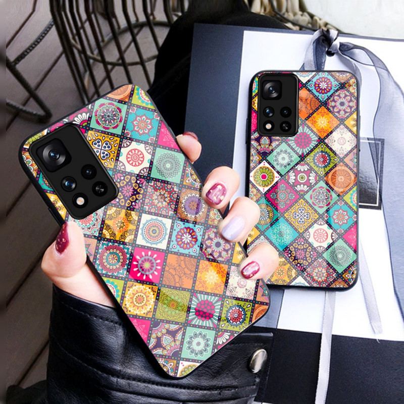 Mobilcover Xiaomi Redmi Note 11 Pro Plus 5G Patchwork Magnetisk Holder