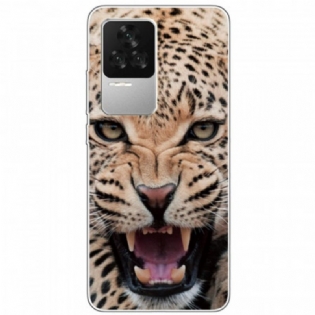 Cover Poco F4 Silikone Leopard