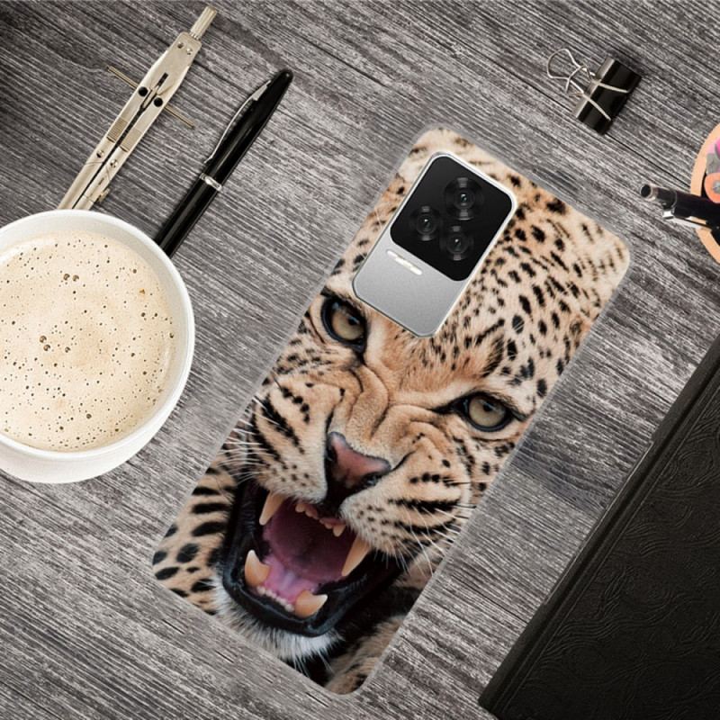 Cover Poco F4 Silikone Leopard