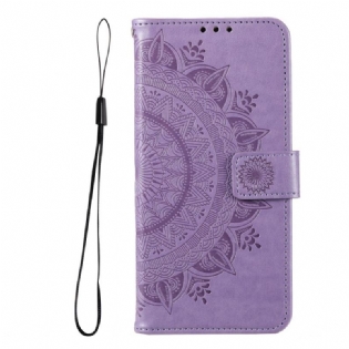 Flip Cover Poco F4 Mandala Sun Med Snor