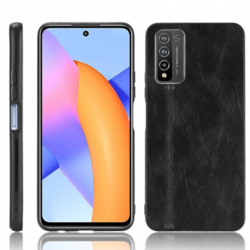 Mobilcover Honor 10X Lite Couture Lædereffekt