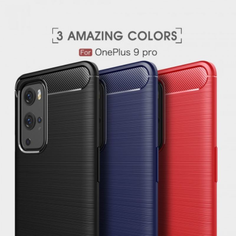 Cover OnePlus 9 Pro Børstet Kulfiber