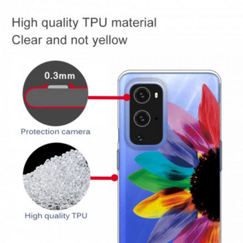 Cover OnePlus 9 Pro Farverig Blomst