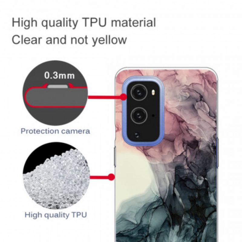 Cover OnePlus 9 Pro Farvet Marmor