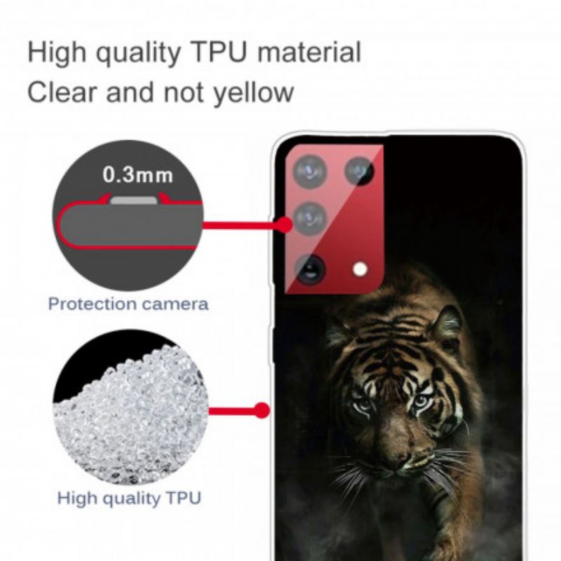 Cover OnePlus 9 Pro Fleksibel Tiger