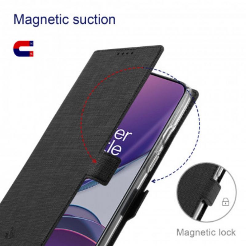 Cover OnePlus 9 Pro Flip Cover Tekstureret Vili Dmx