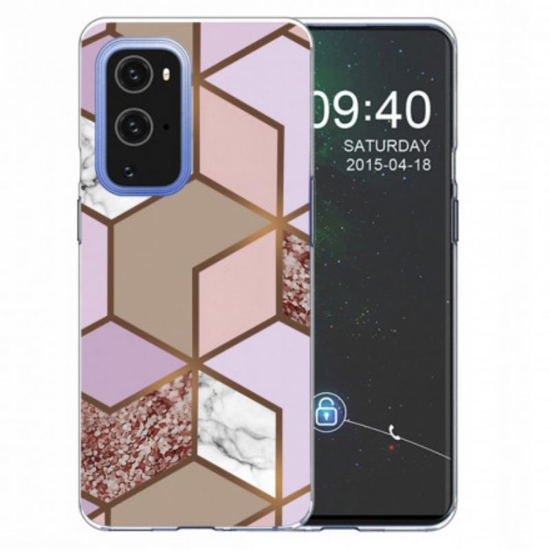 Cover OnePlus 9 Pro Geometrisk Marmor