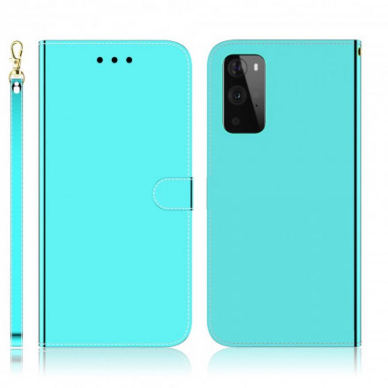 Flip Cover OnePlus 9 Pro Spejlcover I Imiteret Læder