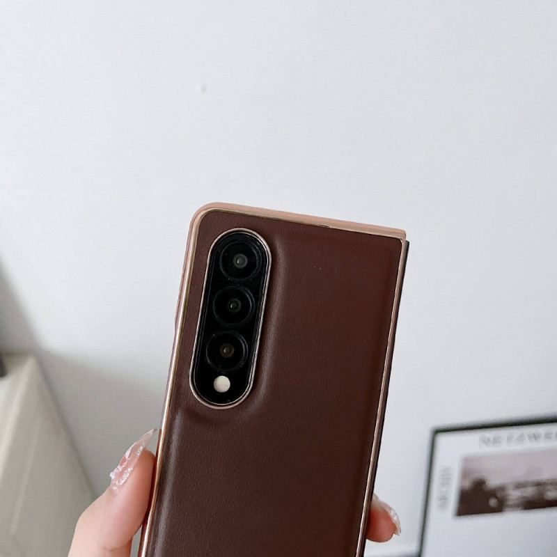 Cover Samsung Galaxy Z Fold 4 Almindeligt Premium Kunstlæder