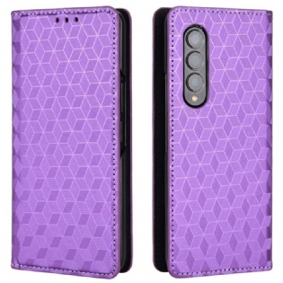 Cover Samsung Galaxy Z Fold 4 Flip Cover 3d Terning