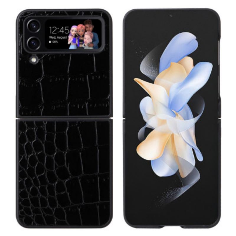 Cover Samsung Galaxy Z Fold 4 Flip Cover Krokodille Tekstur