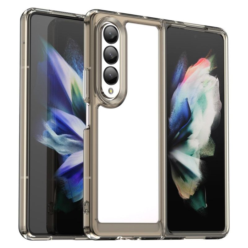 Cover Samsung Galaxy Z Fold 4 Gennemsigtige Farvede Kanter