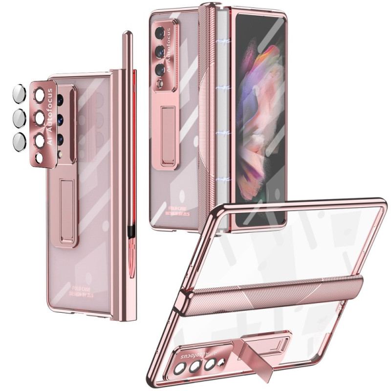 Cover Samsung Galaxy Z Fold 4 Gennemsigtigt Hærdet Glas Og Hængsel