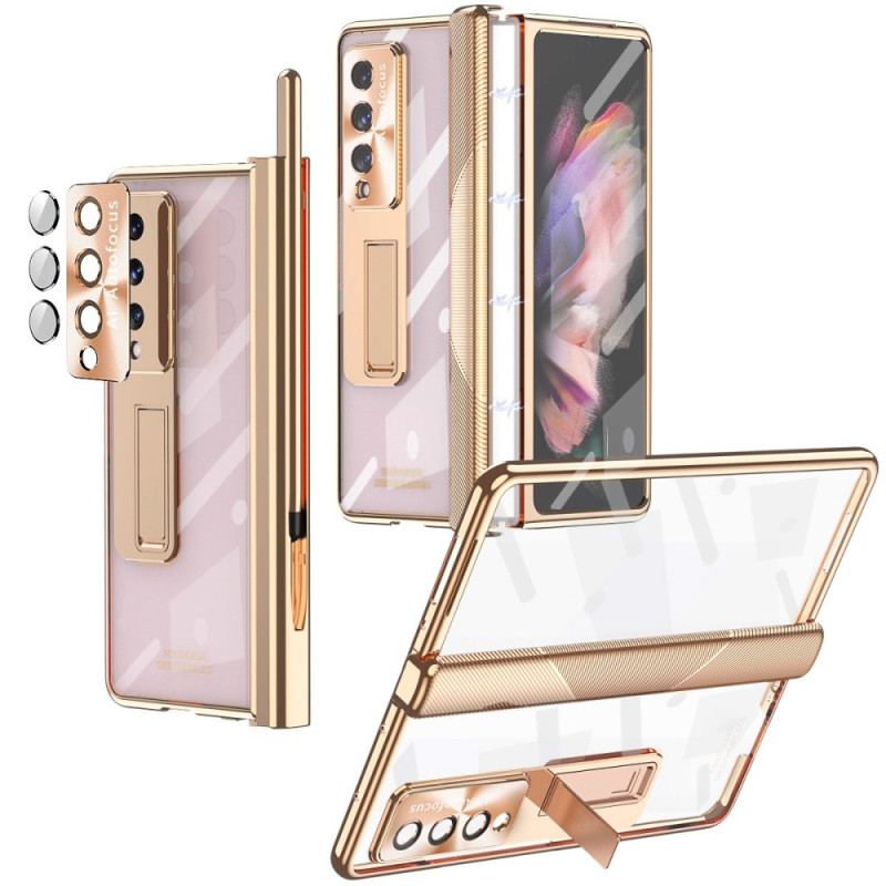 Cover Samsung Galaxy Z Fold 4 Gennemsigtigt Hærdet Glas Og Hængsel