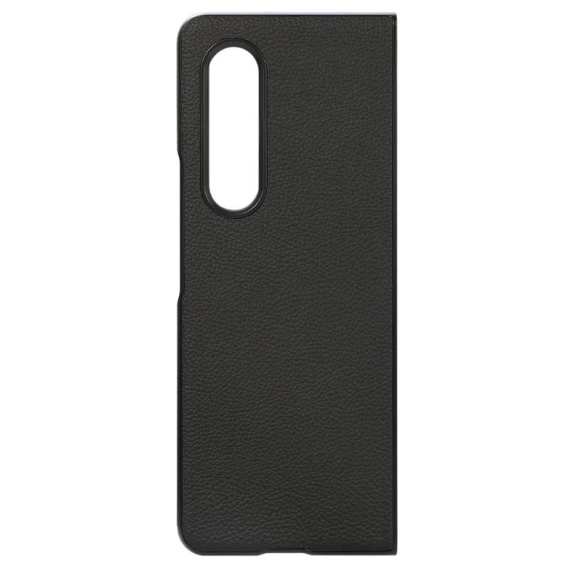 Cover Samsung Galaxy Z Fold 4 Imiteret Læder Litchi Retroeffekt