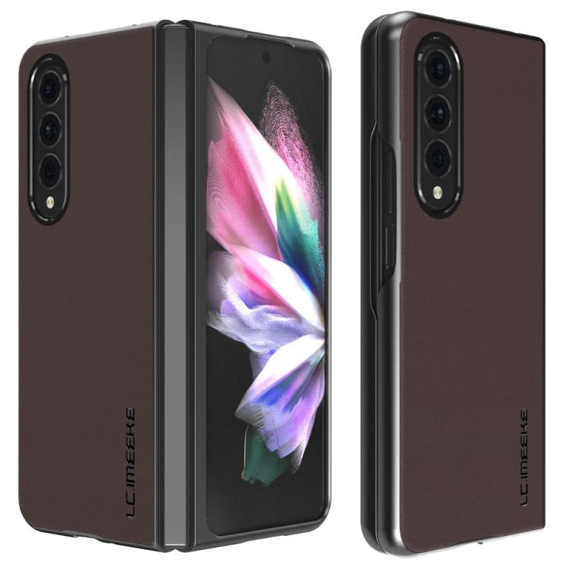 Cover Samsung Galaxy Z Fold 4 Lc. Imeeke Blødt Imiteret Læder