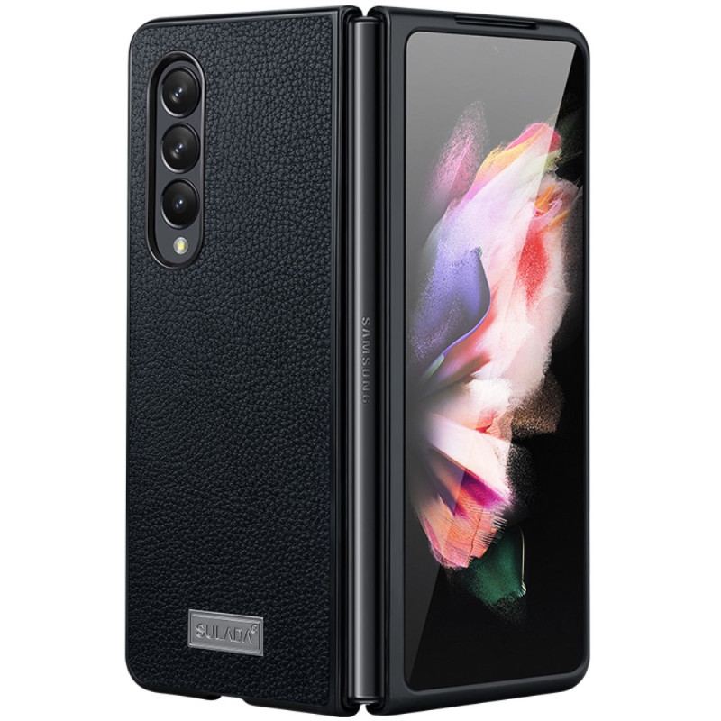 Cover Samsung Galaxy Z Fold 4 Sulada Litchi Imiteret Læder