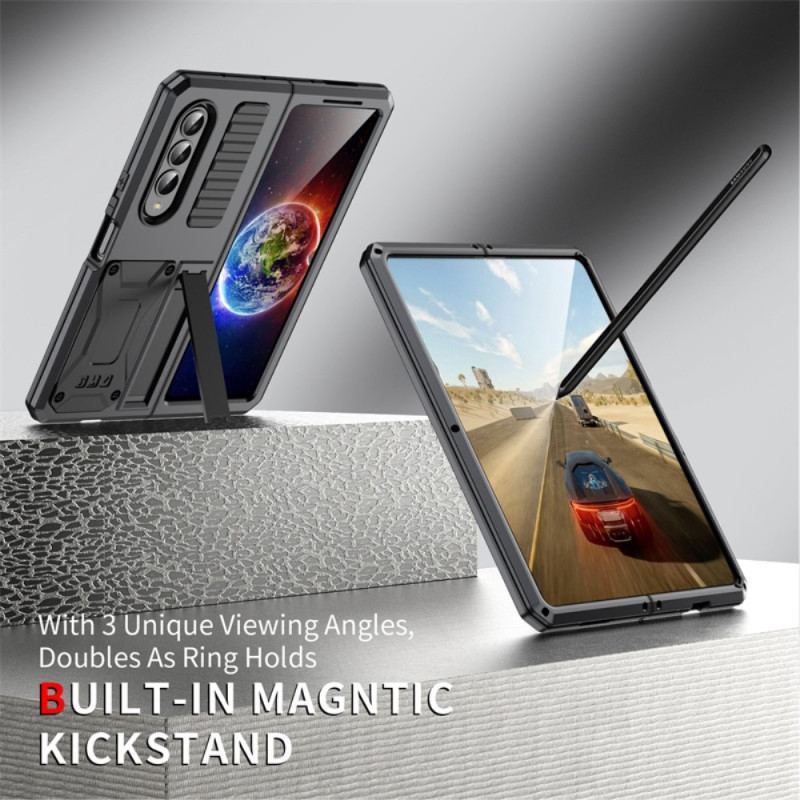 Cover Samsung Galaxy Z Fold 4 Ultra-resistente Tredobbelte Materialer