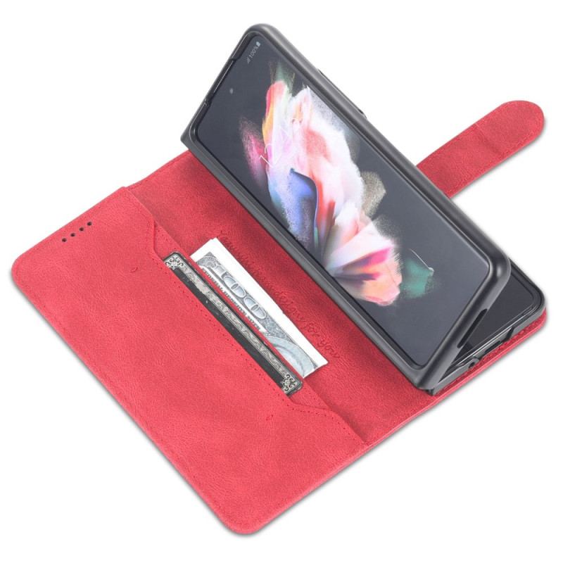 Flip Cover Samsung Galaxy Z Fold 4 Punge Etui Azns Stitching Wallet