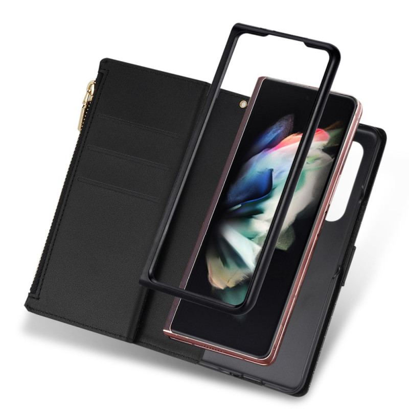 Flip Cover Samsung Galaxy Z Fold 4 Ultra Pailletter Med Strop