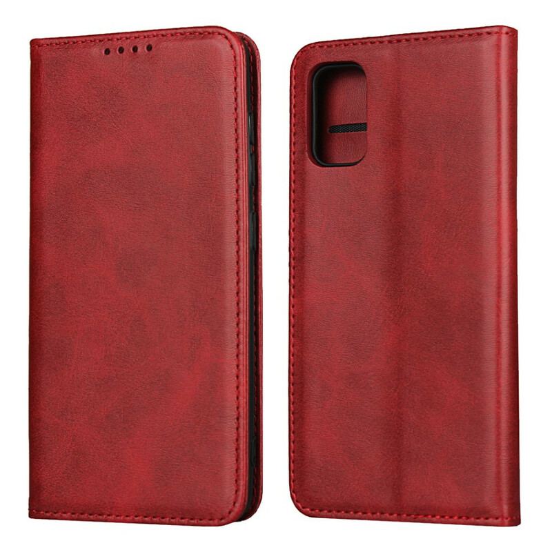 Cover Samsung Galaxy A41 Flip Cover Stil Læder Sobriety